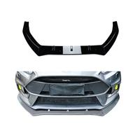 Car Body Kit Spoiler Lip Guard Cover for Ford Focus RS MK3 2015 2016 2017 2018, Splitter Trim Exterior Accessories Perfectly Match and Protect Your Car,Gloss Black