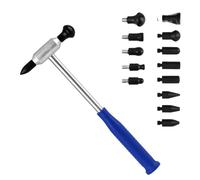 Car Body Repair Kit, Ding Hammer Tools, Vehicle Damage Fix Set, 15 Interchangeable Heads, Automotive Accessories, Suitable for Motorcycles, Trucks, 30cm/11.81 inches