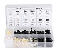 Car Body Retainers Plastic 146pcs 12 Sizes Car Door Bumper Push Pin Rivet Trim Clip Panel Push Retainer Door Trim Panel Retainer Nylon Screw Grommet