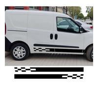 Car Body Side Stickers, For Fiat Doblo Cargo Panorama, For Vauxhall, For Opel Combo Camper Van Minivan Vinyl Cargo Decal Tuning Accessories Car Side Skirt stripe decal Decals