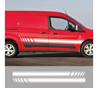Car Body Stickers For Ford Transit Connect Camper Van Line,Body Side Door Molding Trim Cover Universal Door Protector Automotive Moulding Trim,B-White