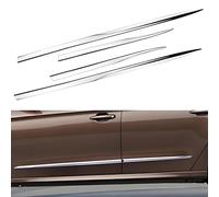 Car Body Styling Side Skirt for Genesis GV80 2021-2025, ABS Extensions Rocker Extension Body Panels Anti-Scratch Long Strip Fittings 4pcs,Silver-normal