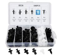 Car Body Trim Clips,100 Pcs Car Retainer Clips Universal Auto Clips Plastic Nylon Rivet Trim Clamp Car Door Bumper Retainer Clips Liner Sealing Strip Fixed Clips Fasteners Tools