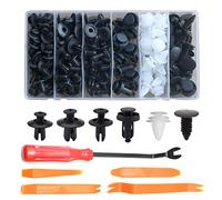 Car Body Trim Clips Set 120 Pcs,Car Interior Retainer Clips,Plastic Rivets Fastener Box Set, Universal Fittings And Removal Clips Tools Kit,Contains Fastener Panel Removal Tool And Repair Kit