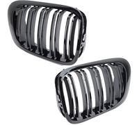 Car Bonnet Grilles Compatible With BMW For E46 M3 2001 2002 2003 2004 2005 2006 Gloss Black Car Front Kidney Grill Racing Grille Accessories Bumper Upper