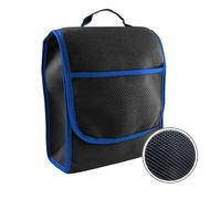 Car Boot Bag Small - made of durable Felt Car Boot Organiser Bag Tool Bag Storage Bag with Hook & Loop Fastener L&P A0117-6 (Black-Blue)