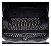 Car Boot Cover Mats For Land For Rover For Discovery 4 Five Seats 2010 2011 2012 2013 2014 2015 2016 2017 Lutehil Trunk Mat Cargo Liner Carpet(Black beige A)