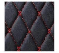 Car Boot Cover PU Leather Customized Car Trunk Mat for Scenic 5 Seat 2011 2012 2013 Car Accessories Carpet Car Floor Mat Protector(Black Red 4pcs)