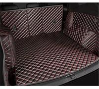 Car Boot Liner Custom Leather Car Trunk Mats Rear Trunk Floor Mat Tray Carpet Mud For Tiguan 2009-2015 2016 2017 2018 2019 2020 2021 Accessories(Black Red 4pcs)