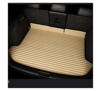 Car Boot Liner For BMW G42 2019-2022 Striped Pu Leather Full Coverage Car Trunk Mat Accessories Interior Details(Beige)