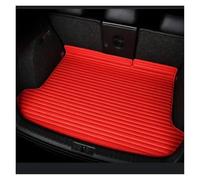 Car Boot Liner For BMW G42 2019-2022 Striped Pu Leather Full Coverage Car Trunk Mat Accessories Interior Details(Red)