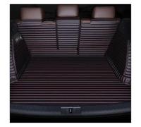 Car Boot Liner For BMW G42 2019-2022 Striped Pu Leather Full Coverage Car Trunk Mat Accessories Interior Details(Black red-A)