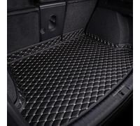 Car Boot Liner for BMW X1 2010-2014, Car Leather Boot Mats Boot Cover Non-slip Waterproof Dog Friendly Cargo Mats Car Accesorios,A Black-Beige