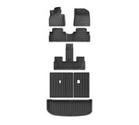 Car Boot Liner For Hyundai For Palisade Fuel Version 2020-2024 TPE 3D Car Floor Mats Cargo Liner Trunk Pad All Weather Waterproof Black(Foot pad 7pcs)