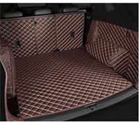 Car Boot Liner For Peugeot 3008 2009-2016 The Trunk Cargo Leather Liner Car Boot Liner Cargo Compartment Floor Carpet Mud Accessories(Brown)