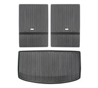 Car Boot Liner For Tesla For Model For Y 7-Seater Rear Cargo Liners Seatback Cover Trunk Mats Seat Back Anti Kick Protector Boot Mats Auto(All Plain Sets)