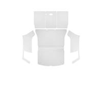 Car Boot Liner For Tesla For Model Y | Boot Mat For Juniper Full Coverage Trunk Both Side Guards Seat Backrest Cargo Liner(White)