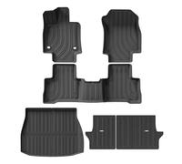 Car Boot Liner For Toyota For Harrier 80 For Venza 2021-2025 TPE 3D Car Floor Mats Cargo Liner Trunk/Backrest Pad Waterproof Black(Harrier80 LHD 6PCS)