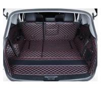 Car Boot Liner For Toyota For Highlander Waterproof Full Cover Car Styling Rugs Carpet Case Liners Tail Pad 09-18 Trunk Mats Made Car Boot Mats(Black red)