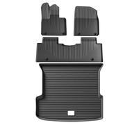 Car Boot Liner For Xpeng G9 2023 2024 2025 Car Floor Mats Cargo Liner Trunk Pad TPE 3D Foot Mat Waterproof Odorless Tray Set BLACK LHD