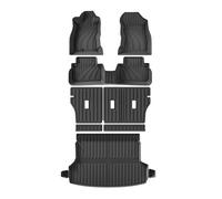 Car Boot Liner Fuel US Version TPE 3D Car Floor Mats Cargo Liner Trunk/Backrest Pad Waterproof Black For Subaru For Forester 2019-2024(Forester LHD 8PCS)