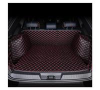 Car Boot Liner Mat For VW For Scirocco For T-Roc Id4 For Arteon For Sharan For Passat For Beetle For Tiguan Car Trunk Mat(Black Red-B)
