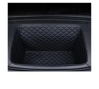 Car Boot Liner Protector For BYD For Sealion 7 For Sea For Lion 07 EV 2024-2026 Leather Car Front Rear Trunk Mat Cargo Liners Boot Lower Compartment Mats(Front Pad black)