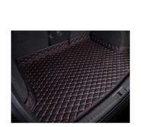 Car Boot Liner Protector For MG For ZS For EV For HS For EHS MG5 MG4 For MULAN For MARVEL For R 2017-2022 Car Trunk Mats Interior Protective Leather Carpet(Black red,B)