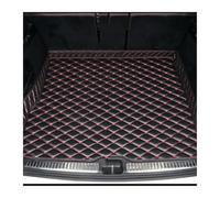 car boot liner protector For VW For Touareg CR 2019 2020 2021 not have sliding tracks trunk Anti Dirty Leather Carpet Car Trunk Mats(Black and red)