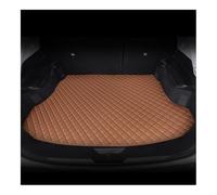 Car Boot Liner PU Leather Custom Car Trunk Mats Interior Carpet Compatible With Toyota Harrier 2015 2016 2017 2018 2019 2020 2021(Brown,2015-2019)