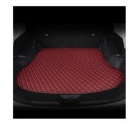 Car Boot Liner PU Leather Custom Car Trunk Mats Interior Carpet Compatible With Toyota Harrier 2015 2016 2017 2018 2019 2020 2021(Wine red,2020-2021)