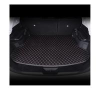 Car Boot Liner PU Leather Custom Car Trunk Mats Interior Carpet Compatible With Toyota Harrier 2015 2016 2017 2018 2019 2020 2021(Black pink,2015-2019)