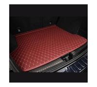 Car Boot Liners Car Trunk Mat Compatible With VW For Atlas For Cross For Sport 2020 2021 2022 Durable Custom Leather Color Car Trunk Mat Auto Carpet(Wine red)