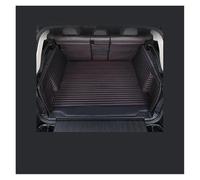 Car Boot Liners Custom Quality Leather Car Trunk Mats For Skoda For Octavia Wagon 2018-2020 Rear Trunk Floor Mat Tray Carpet Mud Floor Liner(Black Red 4pcs)