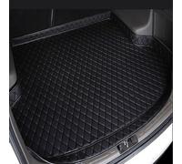 Car Boot Liners for Audi A3 4door Sedan (with net pocket on the left)2020-2025, Leather Rear Trunk Cargo Tray Liners Protector Pad Waterproof Non-slip Mat, Car Accessories,Black