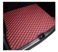 Car Boot Liners For Mercedes For Benz For CLA C117 180 2014~2019 Leather Car Boot Liner Cargo Rear Trunk Mats Luggage FLoor Tray Waterproof Carpets Pads Floor Liner(WINE RED)