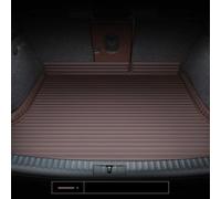 Car Boot Liners Mats Leather for Alfa Romeo Tonale 965 2022-2023 (upper deck), Trunk Cargo Carpets with Raised Edges, Non-Slip Waterproof Pet Protector Floor Cover Accessories, E/Brown