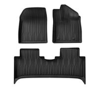 Car Boot Mat Boot Liner Car Floor Mats Cargo Liner Trunk Pad For BYD For ATTO3 For ATTO 3 For YUAN For PLUS TPE 3D Foot Mat Odorless Tray Protection BLACK(RHD 3PCS)