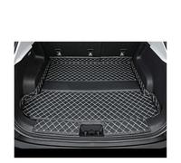 Car Boot Mat For Jaecoo J7 For Phev 2025 Car Boot Mat Rear Trunk Liner Cargo Leather Floor Carpet Tray Protector Mats Car Trunk Mats(2pcs black beige)