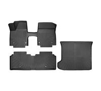 Car Boot Mat For Kia For EV6 2022 2023 2024 2025 TPE Floor Mats Trunk Mat Cargo Liner Cargo Mat All Weather Back Seat Cover Protector For Hybrid Gas(4PCS Set)