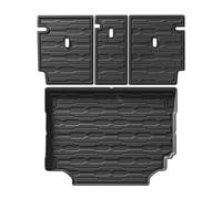 Car Boot Mat For Land For Rover For Defende 110 2020-2024 Car Floor Mats Cargo Liner Trunk/Backrest Mat TPE 3D All-Weather Accessiories Black Cargo Liner(TRUNK and Backrest)