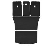 Car Boot Mat For Tesla For Model Y For Juniper Trunk Mat Full Coverage Both Side Guards Seat Backrest Protective Pad Cargo Liner Anti Dirty(5pcs leather)