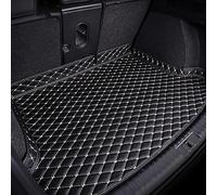 Car Boot Mat Liner for Peugeot 508 SW GT 2019-2024, Leather Tailored Boot Liner Mat Waterproof Non-Slip with Raised Edges Protector Trunk Pad Accessories,C/Black and White