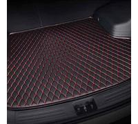 Car Boot Mats Custom Leather Car Trunk Mats For Mazda CX-30 3/5/6 CX-9 RX8 CX-5 For Miata MX5 For Axela CX3 RX7 CX-7 Auto Carpets Covers(Black red stitching)