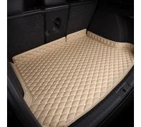 Car Boot Mats for Hyundai TUCSON Plug-in Hybrid/NX4 PHEV 2021-2025, Leather Trunk Mat All-weather Boot Liner Mats Raised Edges Cargo Liners Waterproof Cargo Rear Trunk Protector Mat,Beige