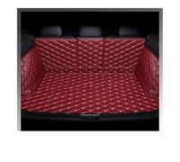 Car Boot Mats For Q5 2013 2014 2015 2016 Auto Full Coverage Trunk Mat Anti-Dirty Leather Boot Cover Pad(Wine red)