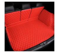 Car Boot Mats For Tesla For Model Y 2021 Fully Surrounded Car Trunk Mat Leather Carpet Protective Pad Car Boot Liner Mats(Red)