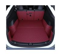 Car Boot Mats For Tesla For Model Y For Juniper 2022 2023 2024 2025 Car Boot Mat Rear Cargo Liner Leather Carpet Protector HRQCTIM(Full set red,2025)