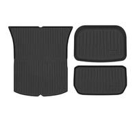Car Boot Mats For Tesla For Model Y For Launch 2025 For Juniper 2025+ Front Back Trunk Mat TPE Carpet Waterproof Pads Layer Mats(3in1 Full Set)
