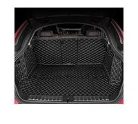 car boot mats For VW For Santana B2 Touring 2006 Auto Full Coverage Trunk Mat Car Cargo Liner Interior Accessories(Black-Beige)